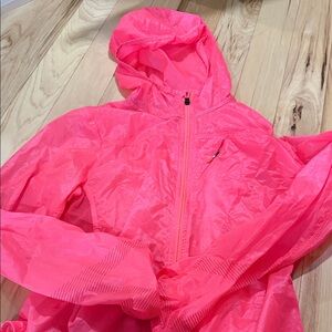 adidas Neon Pink Hooded Windbreaker Jacket